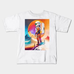 Galactic Wanderer - Exploring the Cosmos Beyond Boundaries Kids T-Shirt